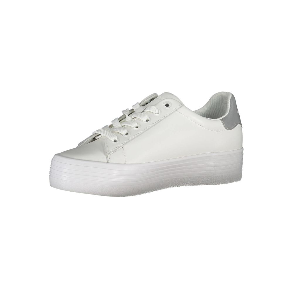 Calvin Klein Sneaker aus weißem Polyester