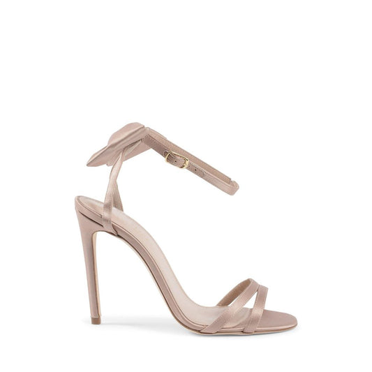 Dee Ocleppo Beigefarbene Satin-Stilettos