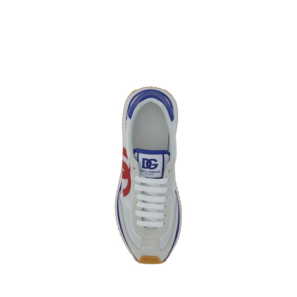 Dolce & Gabbana Bunte Gummisneaker mit niedrigem Schaft