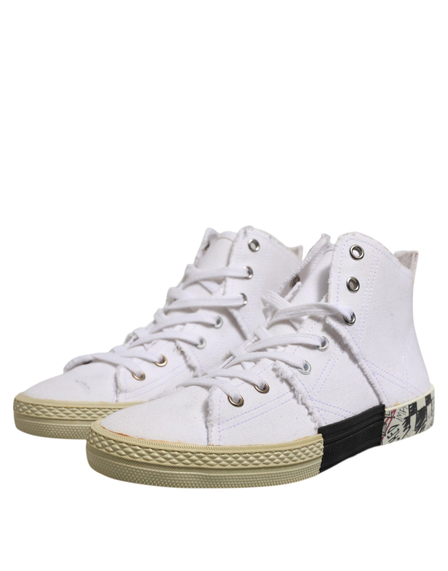 Maison Margiela Weiß Lace Up Mid Top Frauen Turnschuhe Schuhe