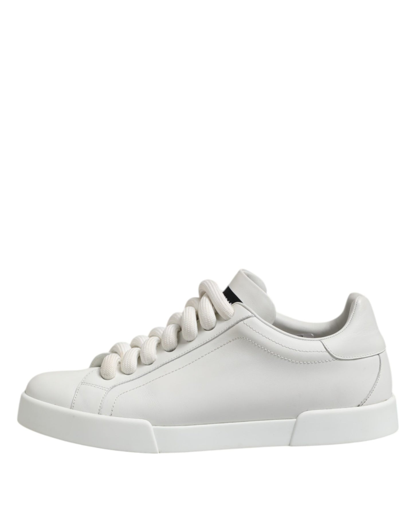 Dolce & Gabbana Weiß Logo Lace Up Low Top Männer Turnschuhe Schuhe