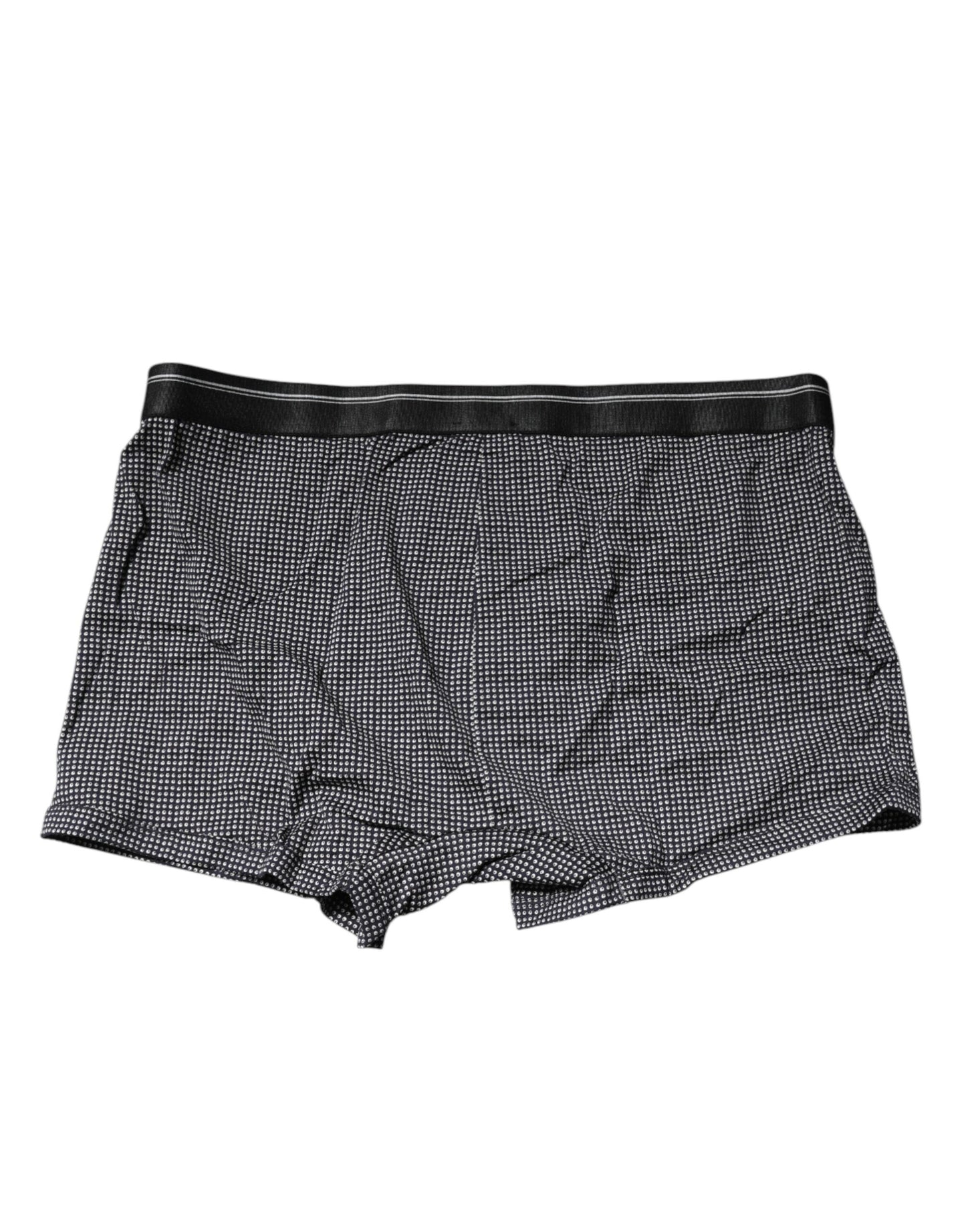 Dolce & Gabbana Graue bedruckte Baumwoll-Boxershorts Unterwäsche