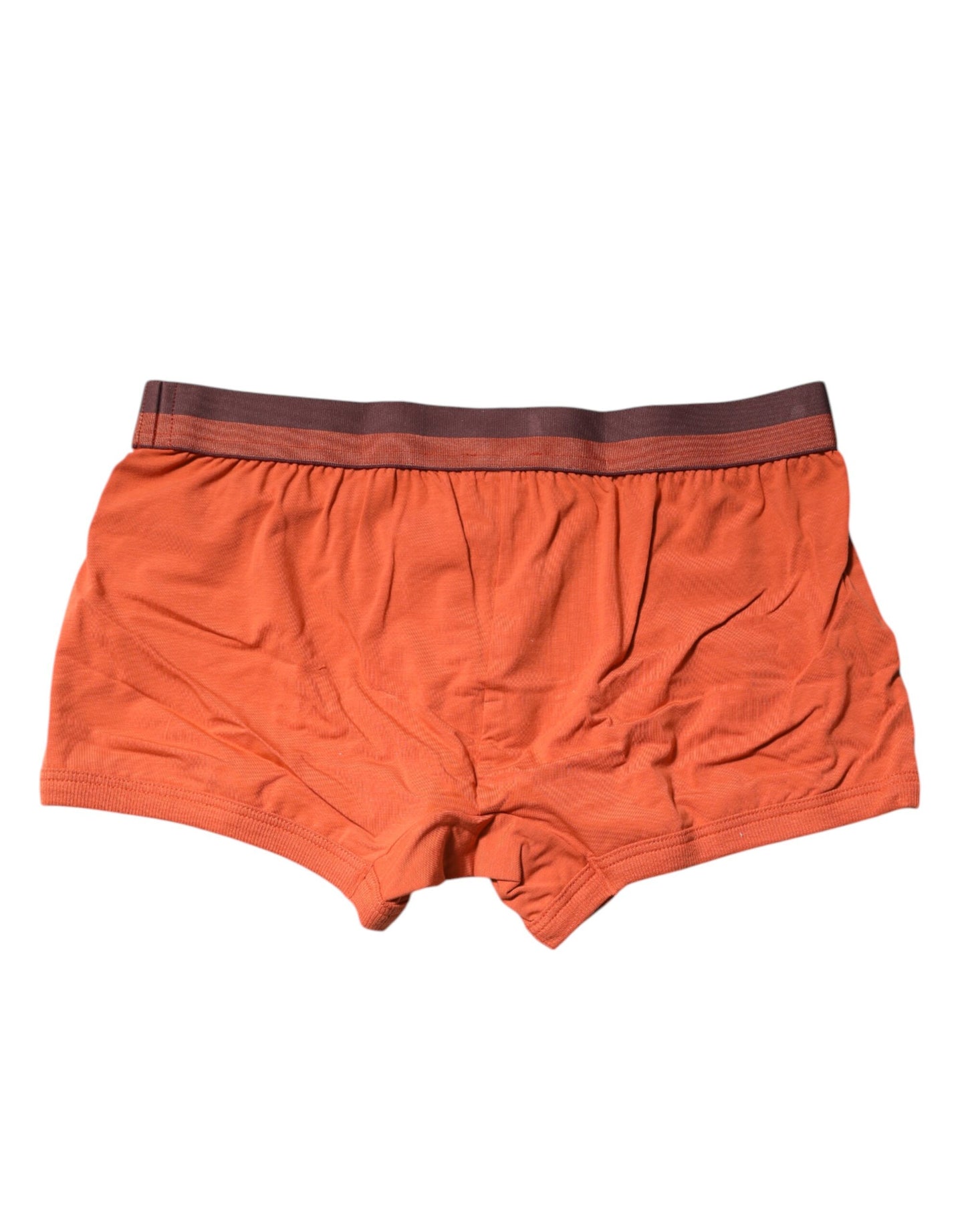 Dolce & Gabbana Orange Cotton Regular Boxer Brief Unterwäsche