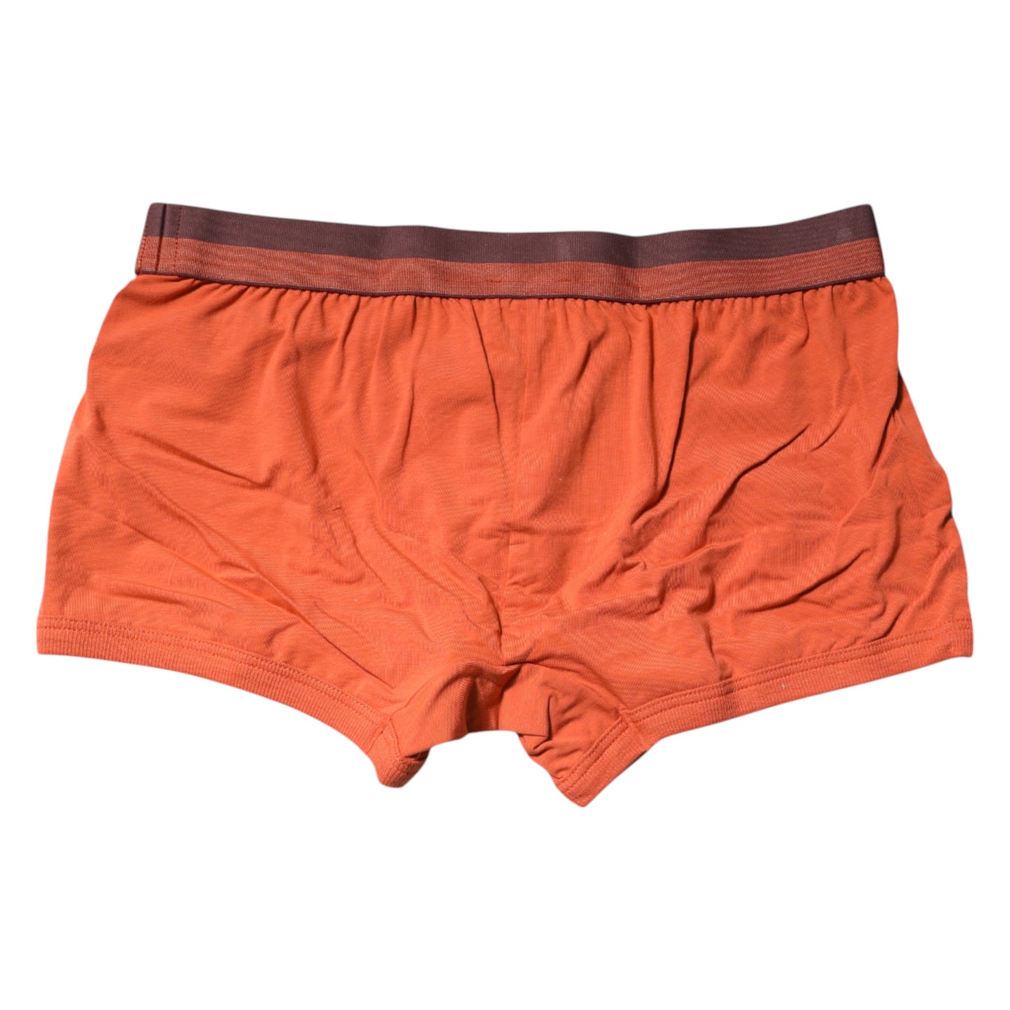 Dolce & Gabbana Orange Cotton Regular Boxer Brief Unterwäsche