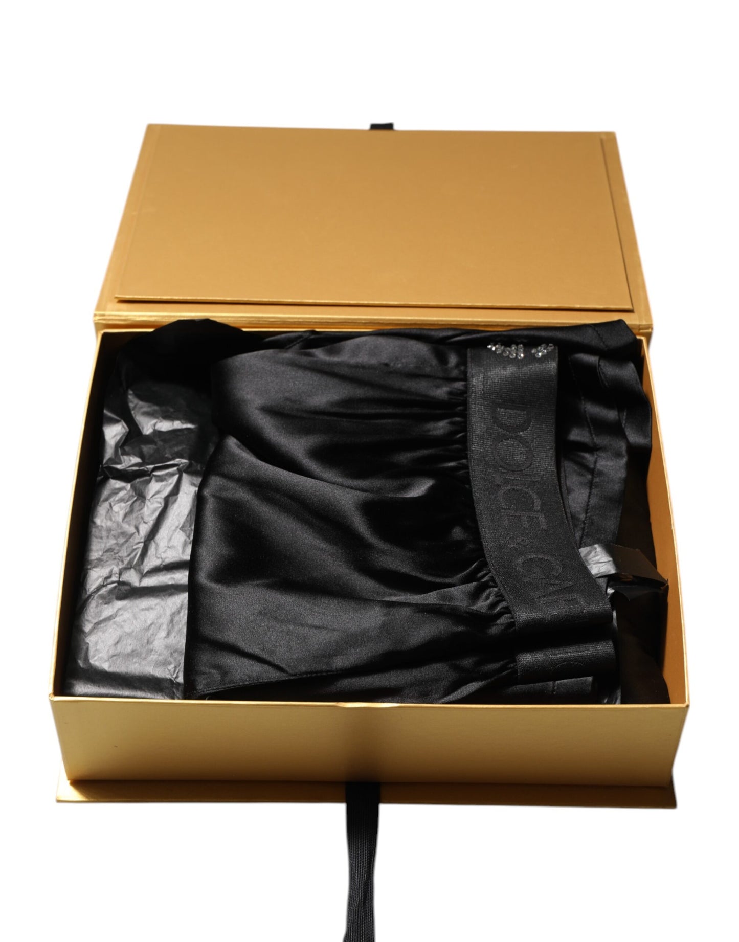 Dolce & Gabbana Schwarzes Logo Taille Regular Boxershorts Unterwäsche