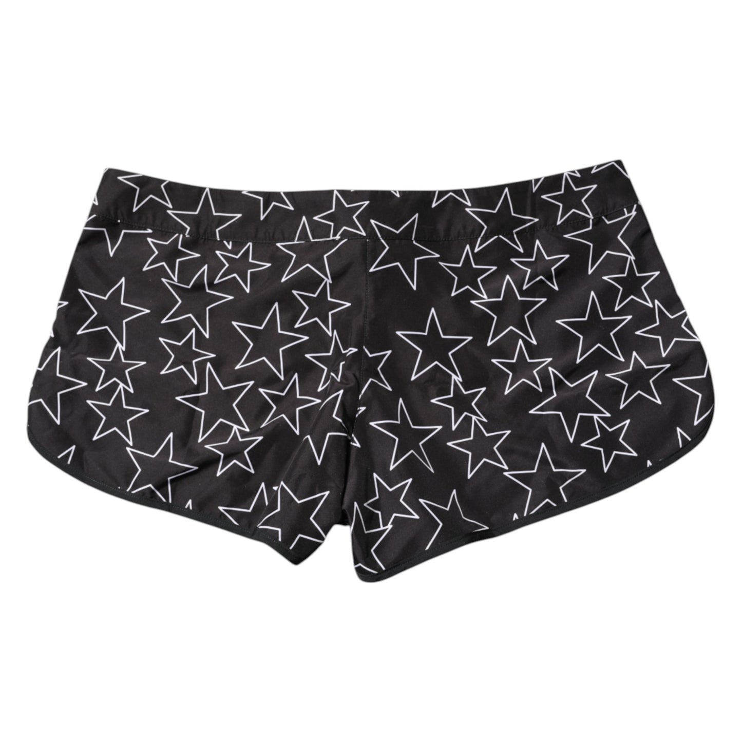 Dolce & Gabbana Black Star Print Beachwear Shorts Bademode