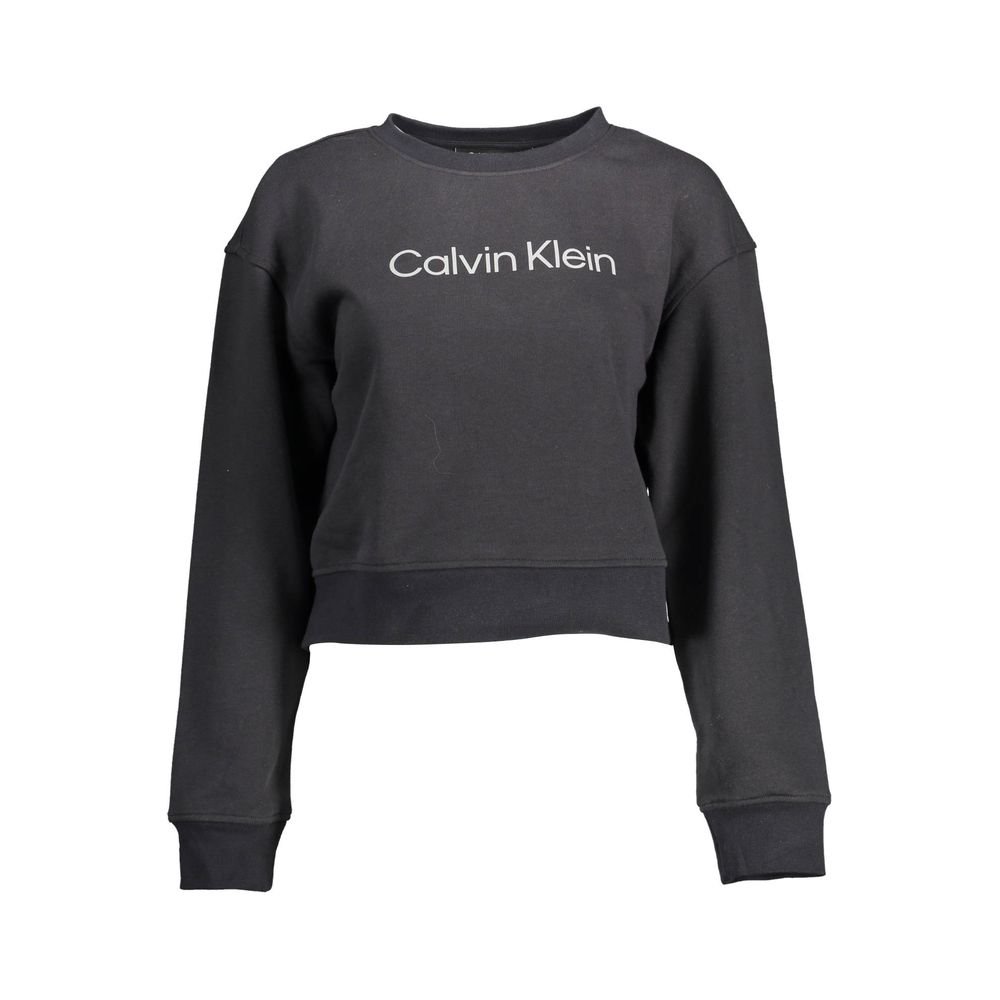 Calvin Klein Baumwoll-Sweatshirt in Schwarz