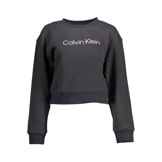 Calvin Klein Baumwoll-Sweatshirt in Schwarz