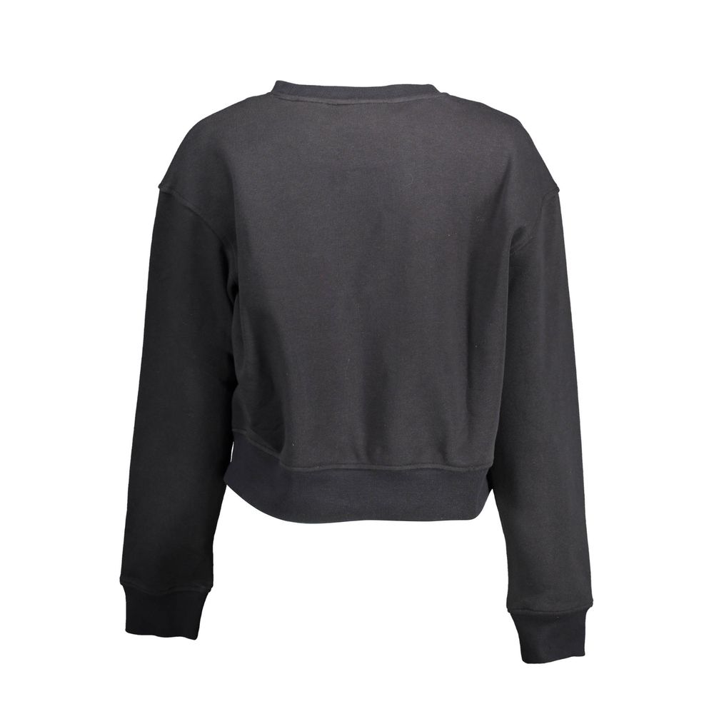 Calvin Klein Baumwoll-Sweatshirt in Schwarz