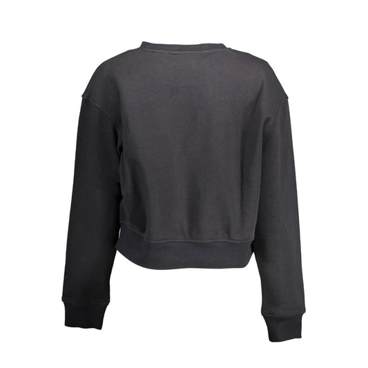 Calvin Klein Baumwoll-Sweatshirt in Schwarz