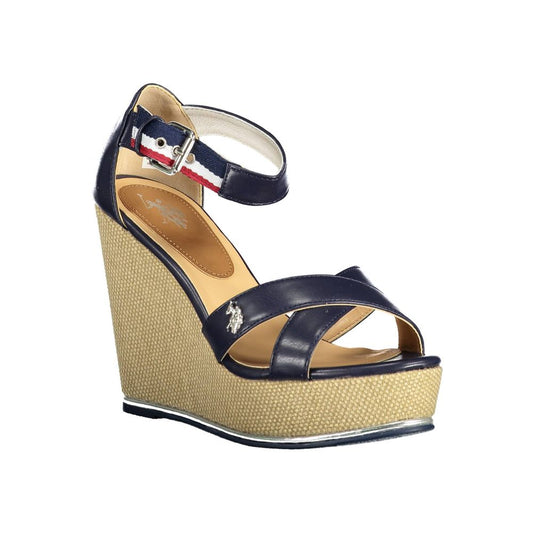 U.S. POLO ASSN. Blaue Baumwollsandale