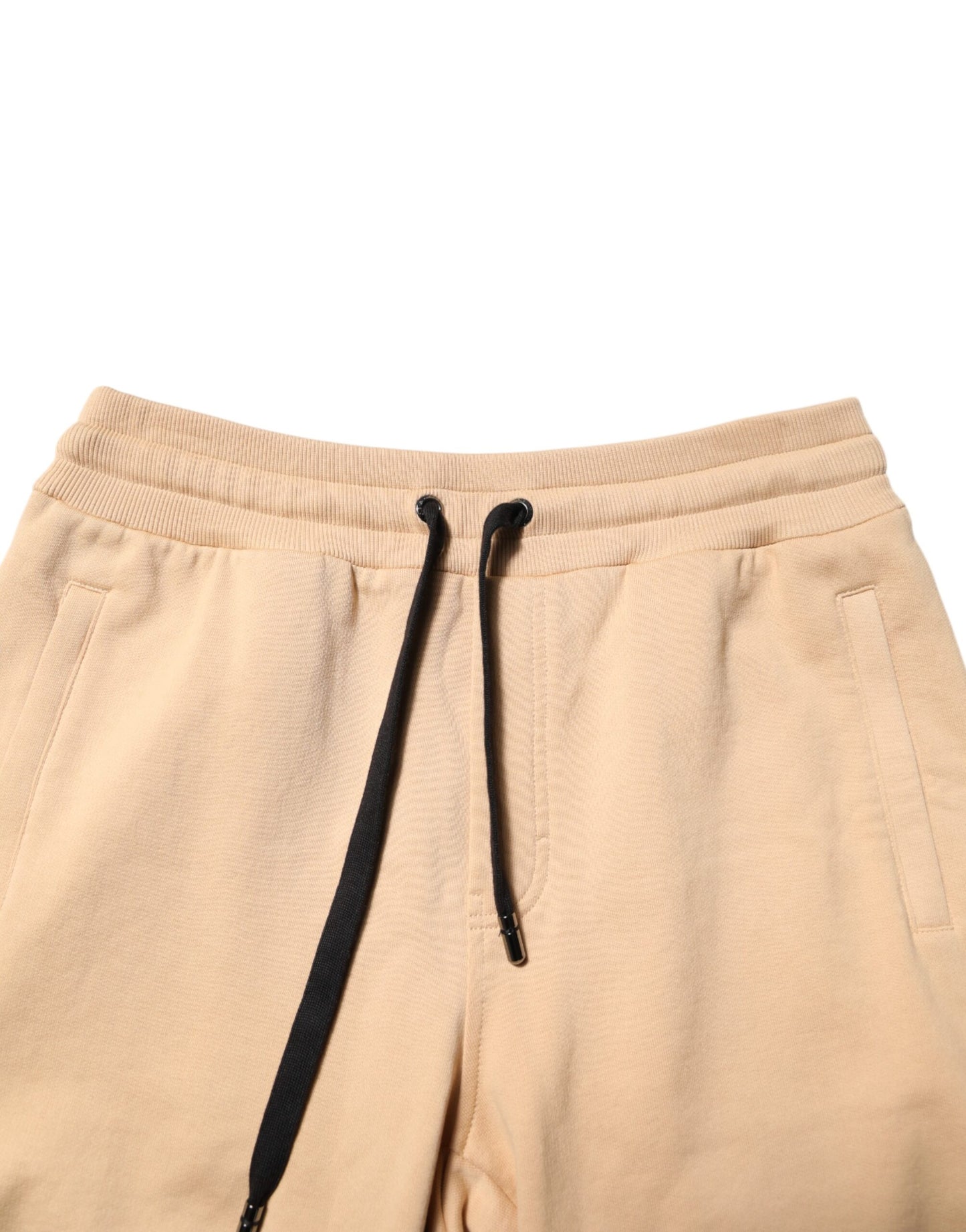 Dolce & Gabbana Gelbe Baumwolle Männer Bermuda Sweatshorts Shorts