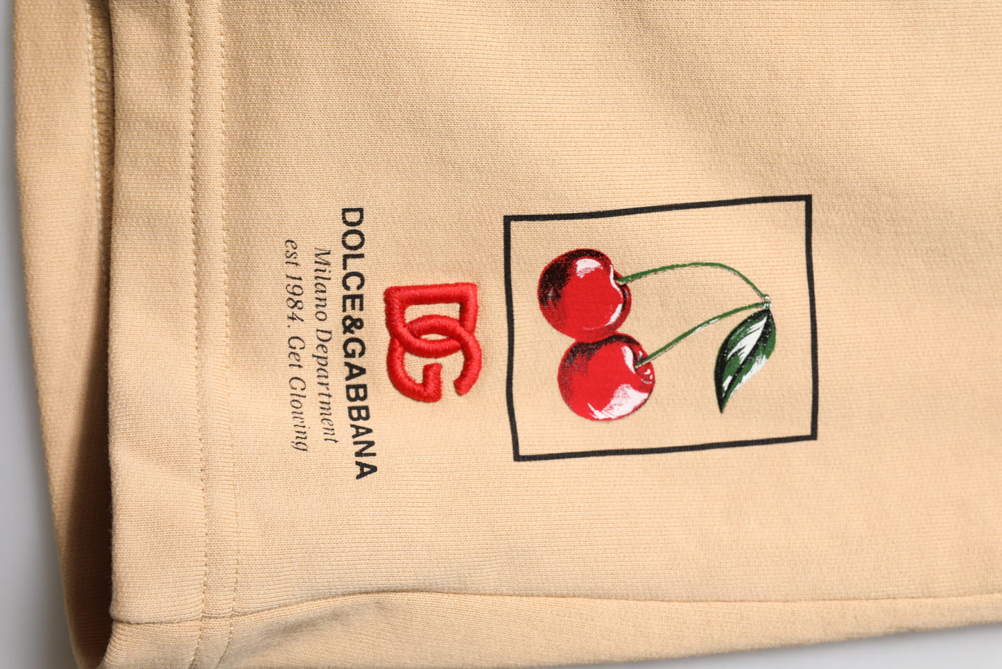 Dolce & Gabbana Gelbe Baumwolle Männer Bermuda Sweatshorts Shorts