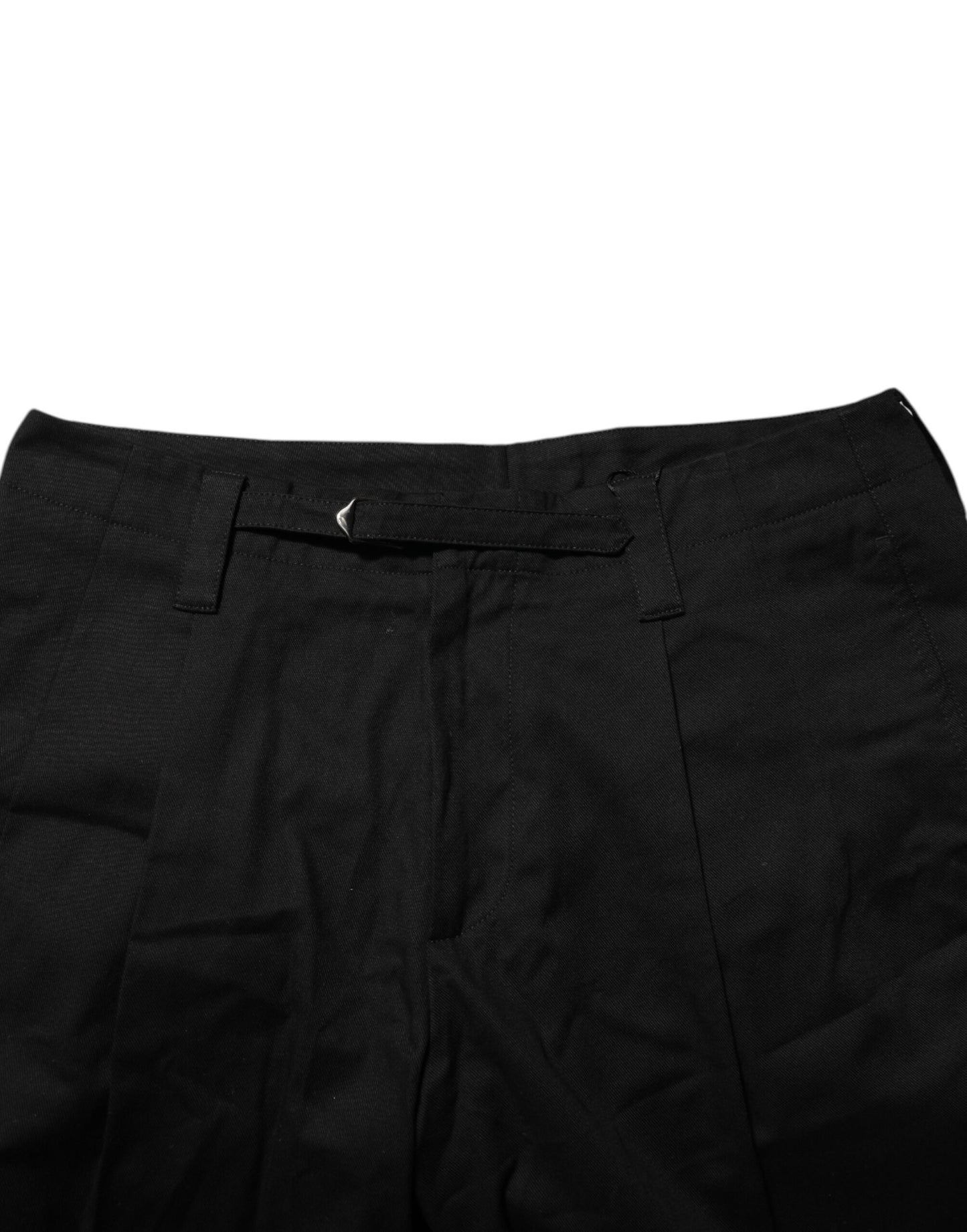 Dolce & Gabbana Schwarze knielange Herren Bermudashorts aus Baumwolle