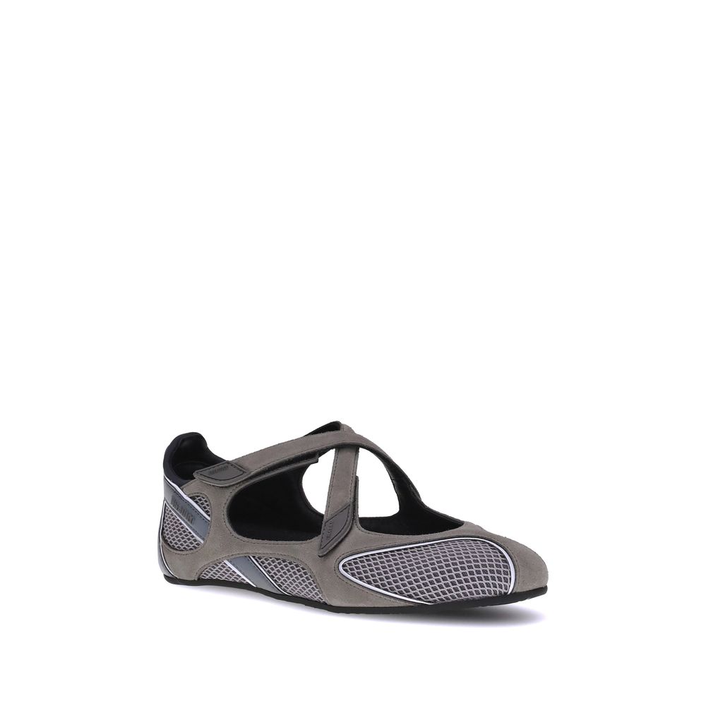 The Attico Graue Polyethylen-Ballerinas