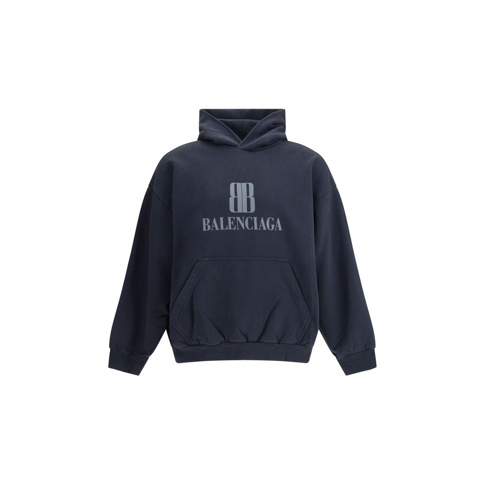 Balenciaga Baumwoll-Sweatshirt in Schwarz