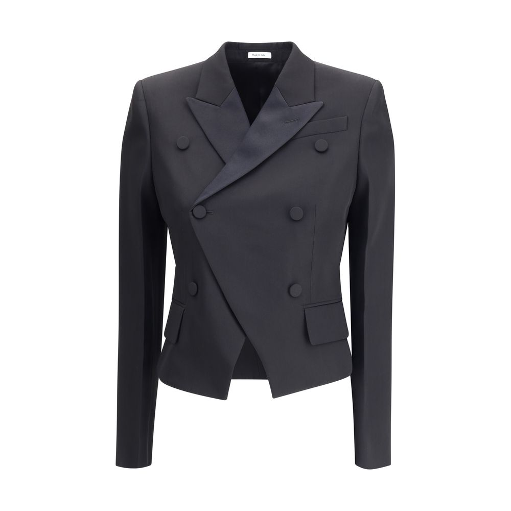 Alexander McQueen Schwarzer Wollblazer