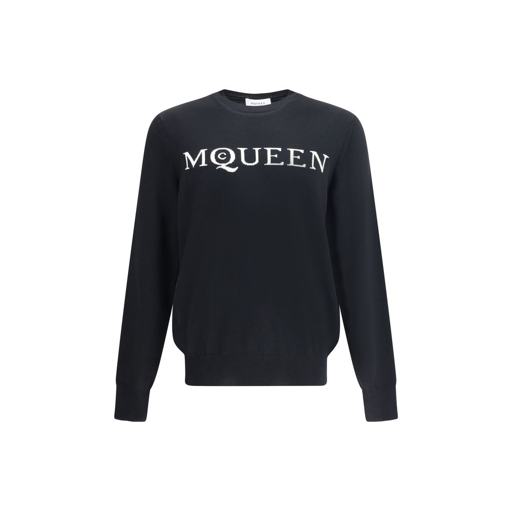 Alexander McQueen Schwarzer Woll-Sweatshirt