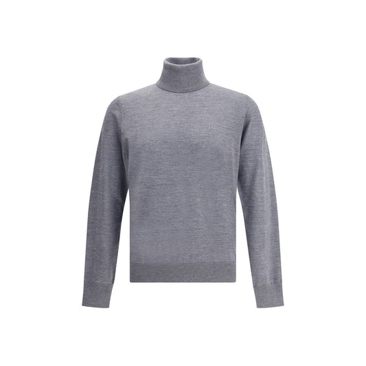 Dsquared² Grauer Rollkragenpullover aus Fleece-Wolle