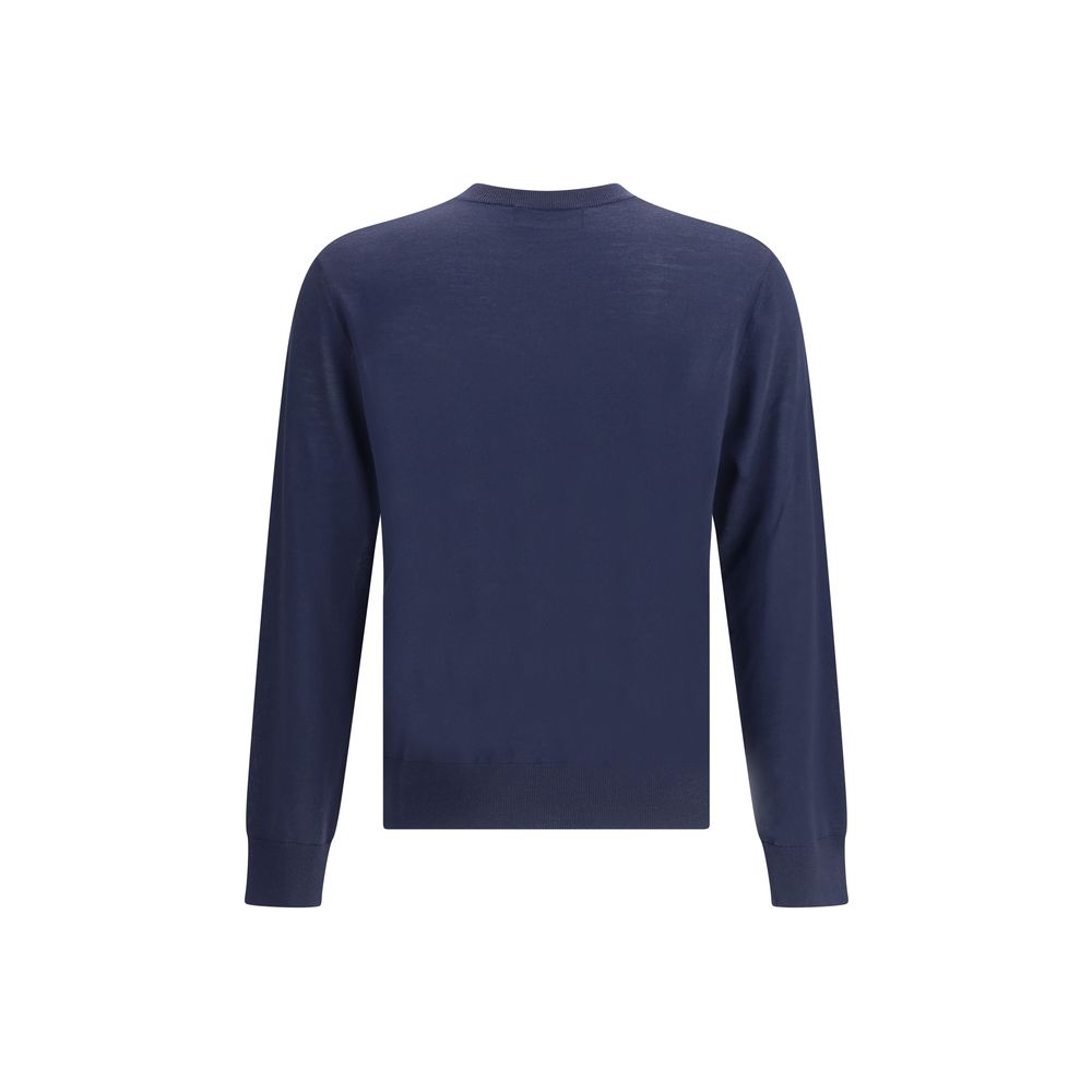 Dsquared² Blauer Fleece-Wollpullover