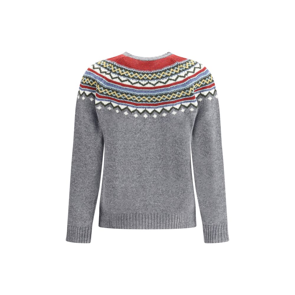 Dsquared² Graues Woll-Fleece-Sweatshirt