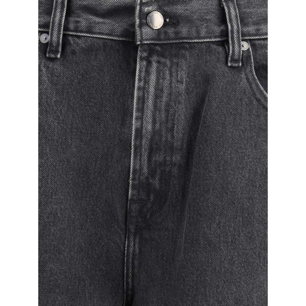 7FOR Schwarze Baumwoll-Bermuda-Shorts