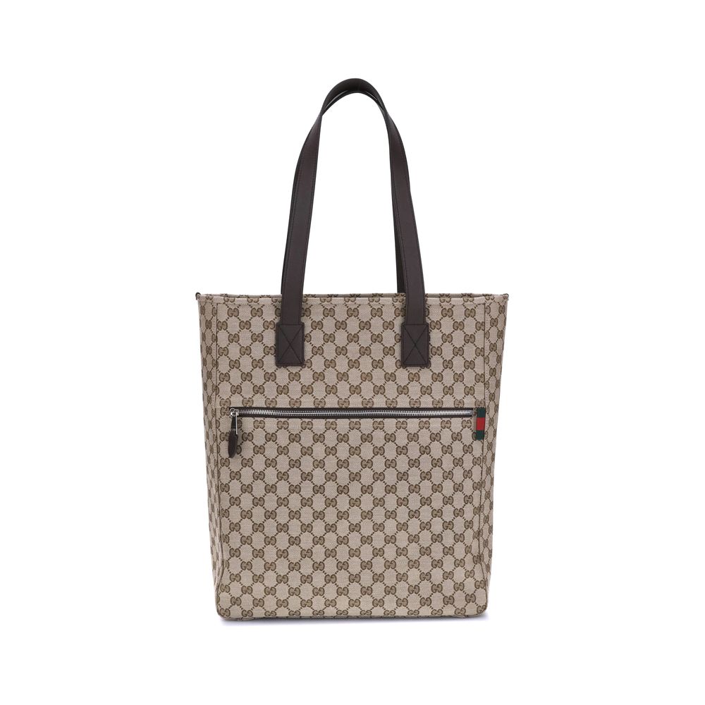 Gucci Braune Polyester-Handtasche