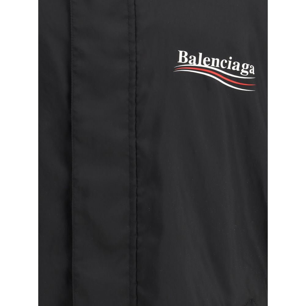 Balenciaga Schwarze Polyester-Jacke im Shell-Design