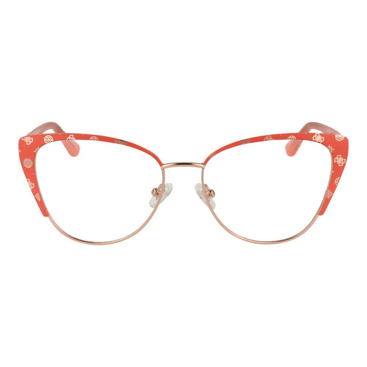 Guess Orangefarbene Metallbrille (Gestelle)