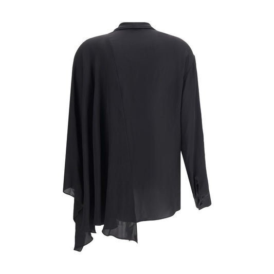 Balenciaga Seidenbluse in Schwarz