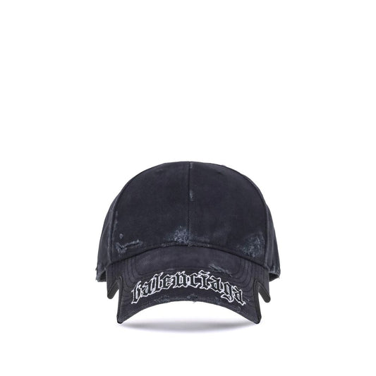 Balenciaga Schwarze Baumwoll-Kappe (Baseball-Cap)