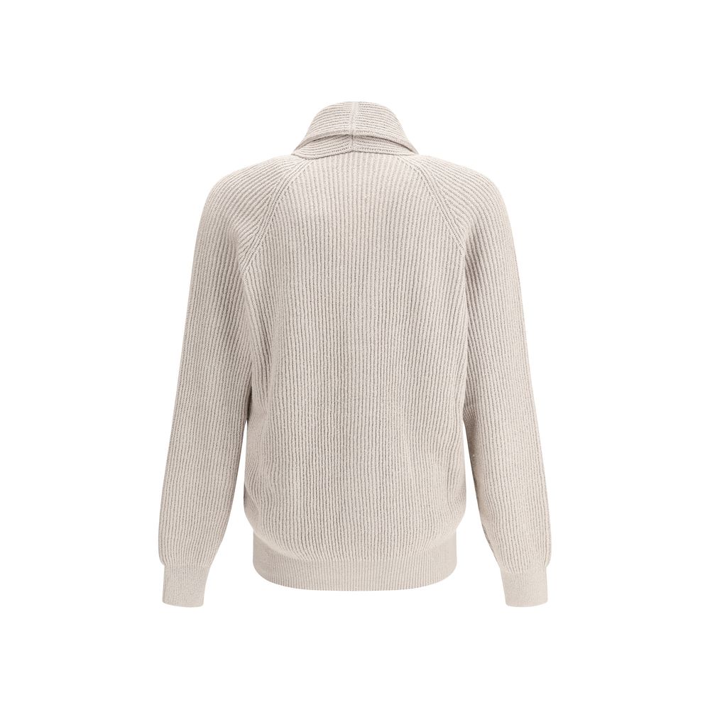 Brunello Cucinelli Beiger Baumwoll-Cardigan