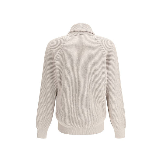 Brunello Cucinelli Beiger Baumwoll-Cardigan