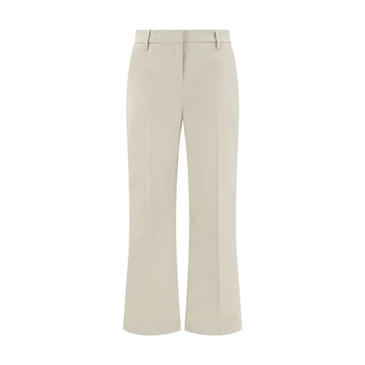 True Royal Beige-Sandfarbene Baumwollhose