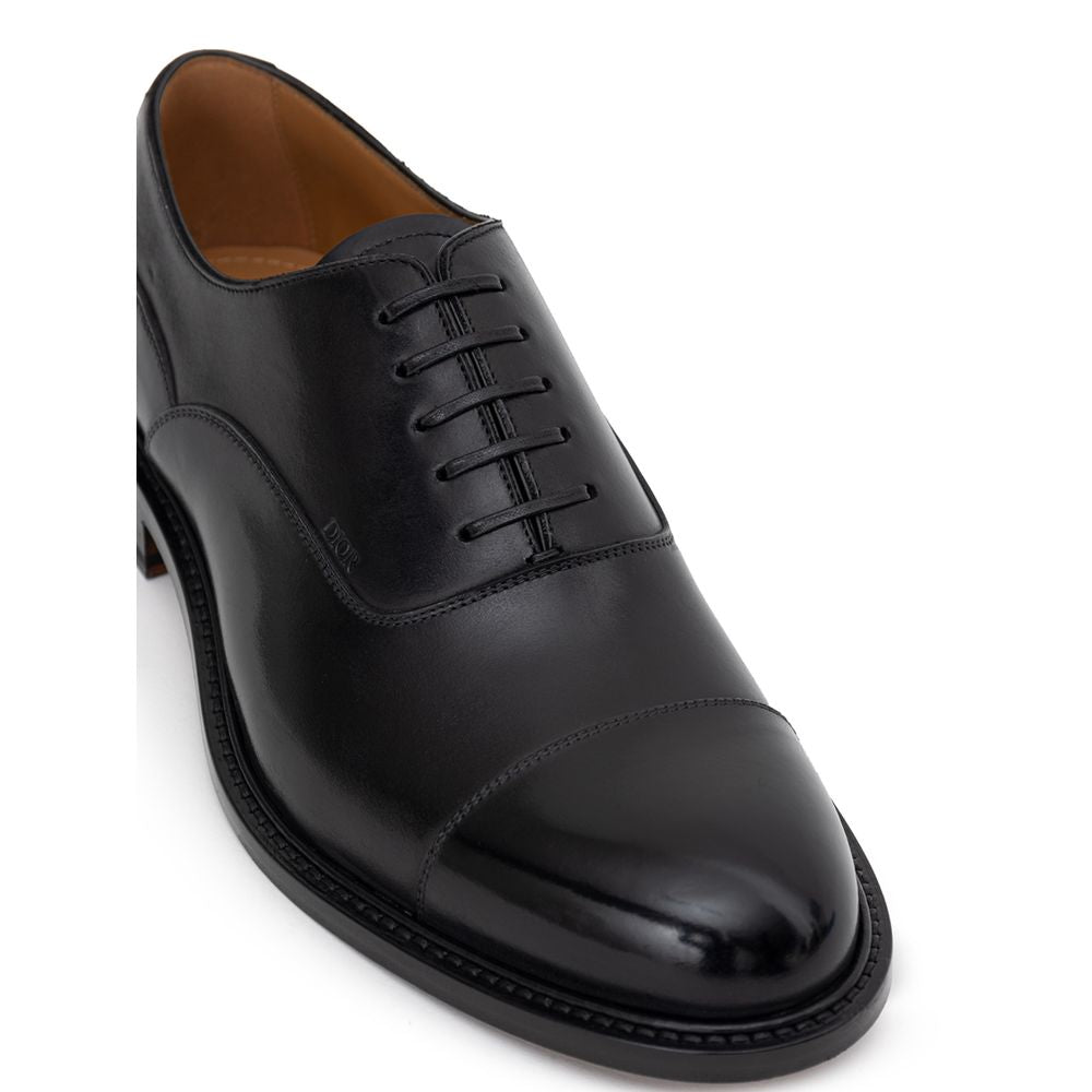 Dior Schwarze Leder-Schnürschuhe und -Derby-Schuhe
