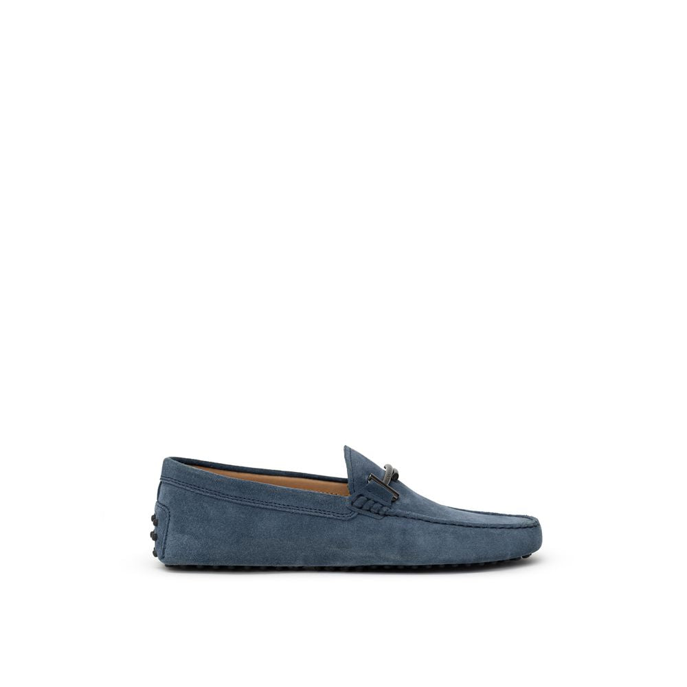 Tod's Mokassin aus blauem Wildleder