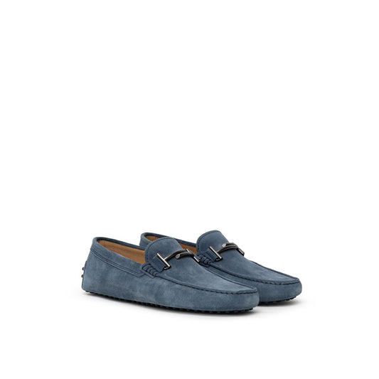 Tod's Mokassin aus blauem Wildleder