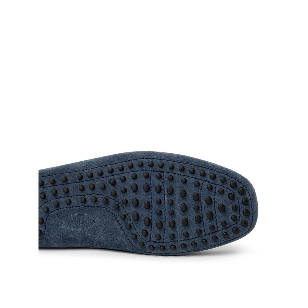 Tod's Mokassin aus blauem Wildleder