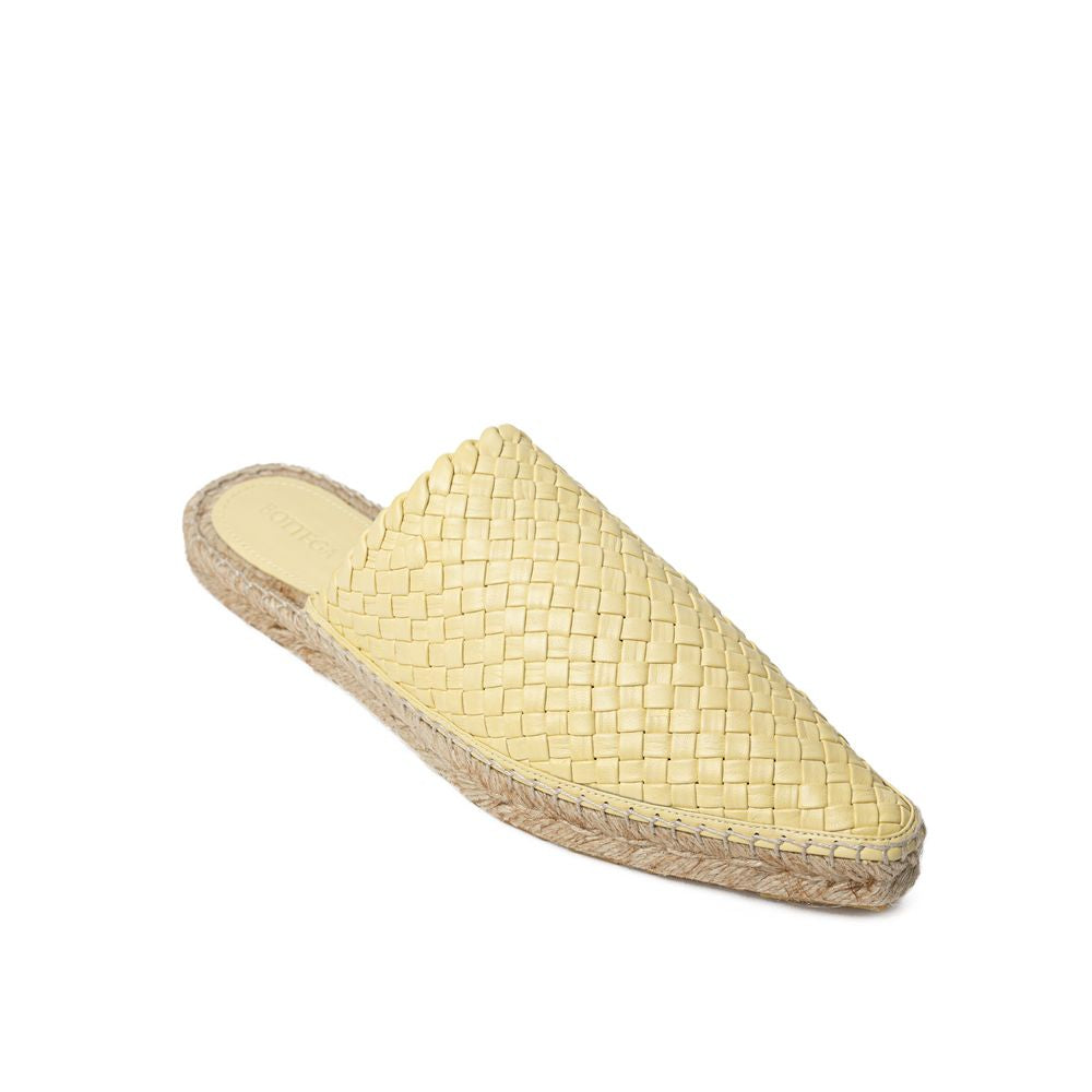Bottega Veneta Espadrille aus gelbem Leder