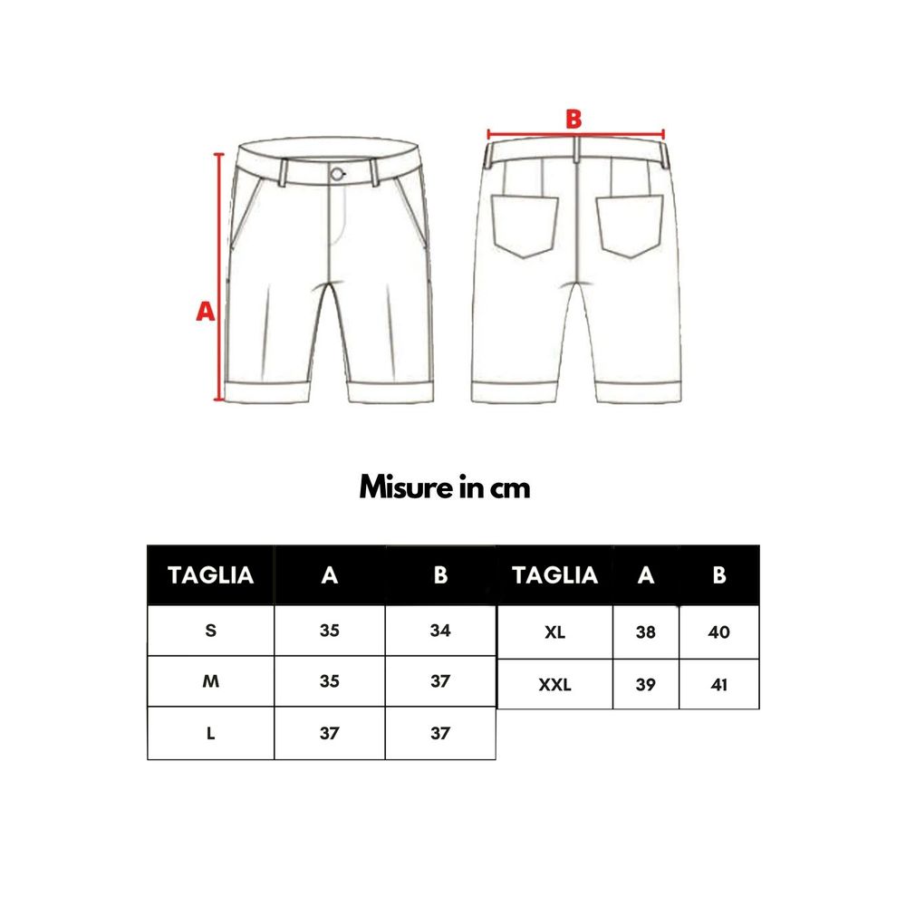 Malo Blaue Polyester-Shorts