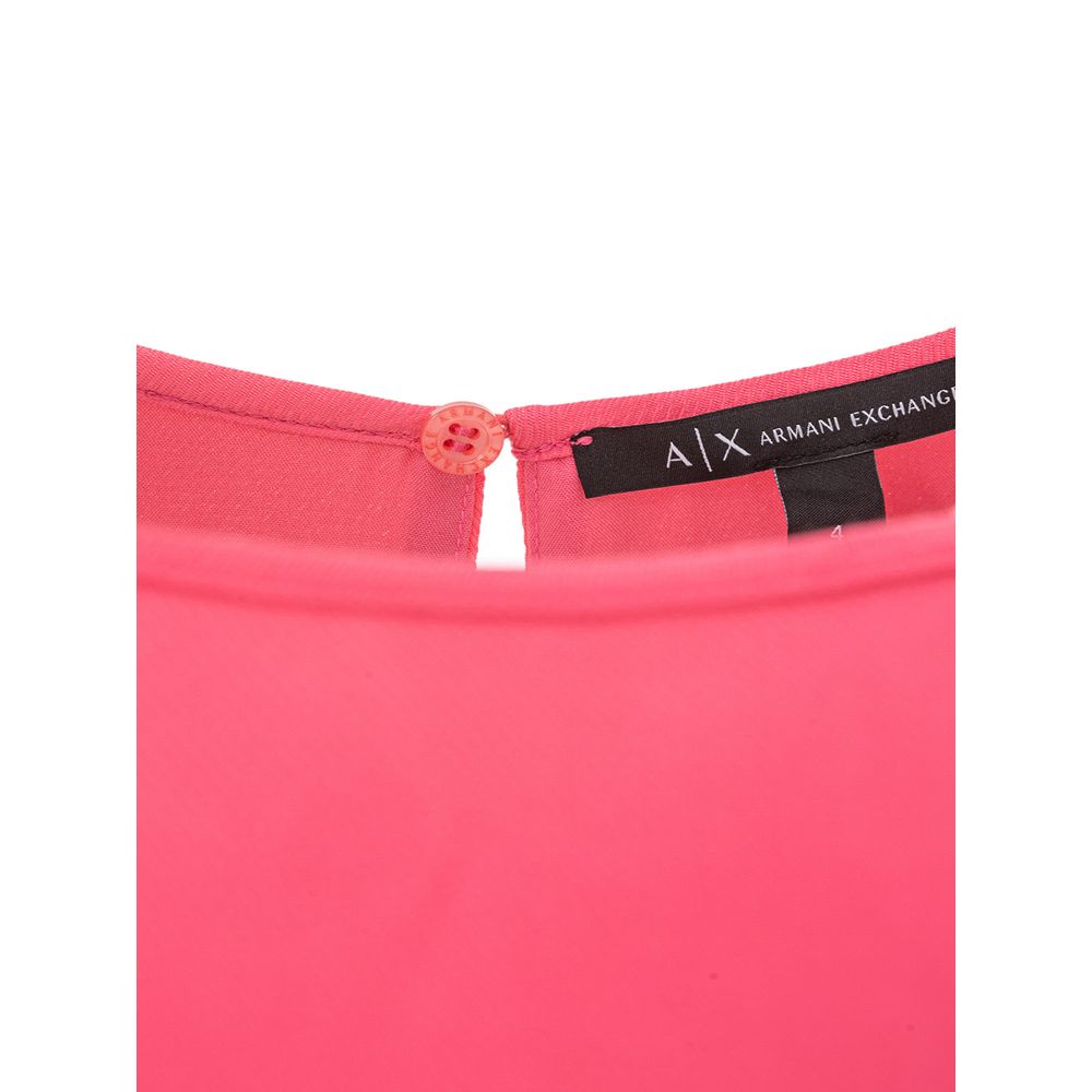 Armani Exchange Lässiges Freizeitkleid aus Viskose in Fuchsia