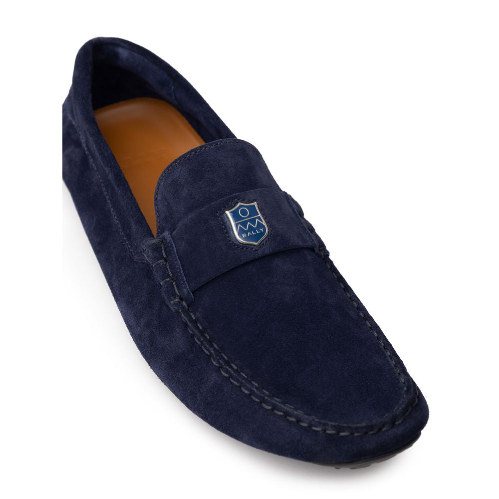 Bally Mokassin aus blauem Leder