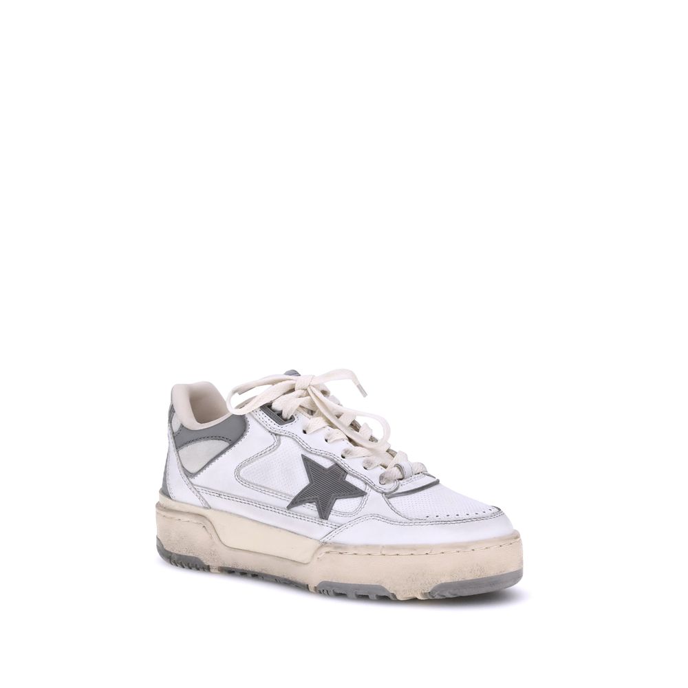 Golden Goose Weiße Gummisohle Sneakers mit niedrigem Schaft