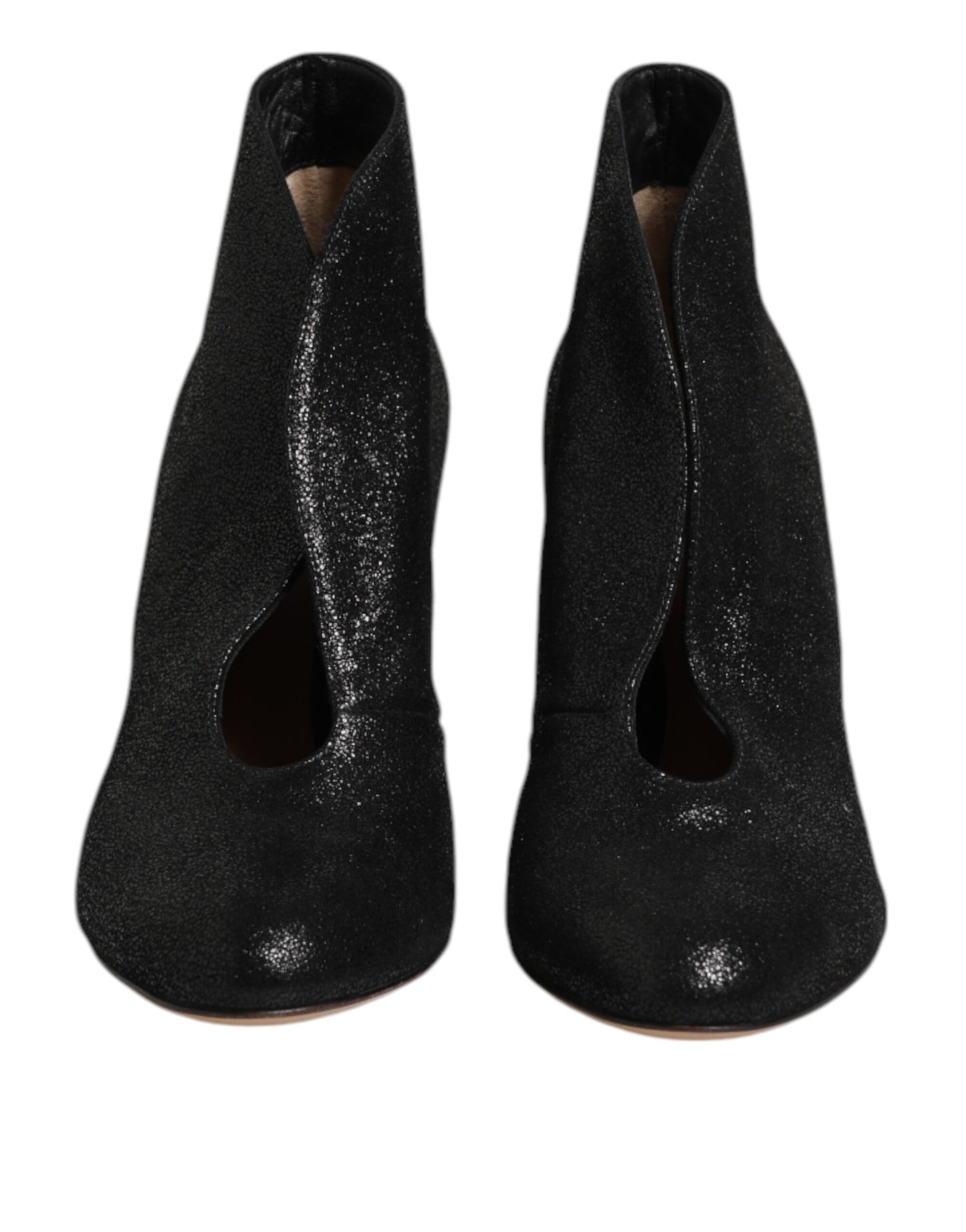 Gianvito Rossi Metallic Schwarz Pumpe Stiletto Heels Schuhe