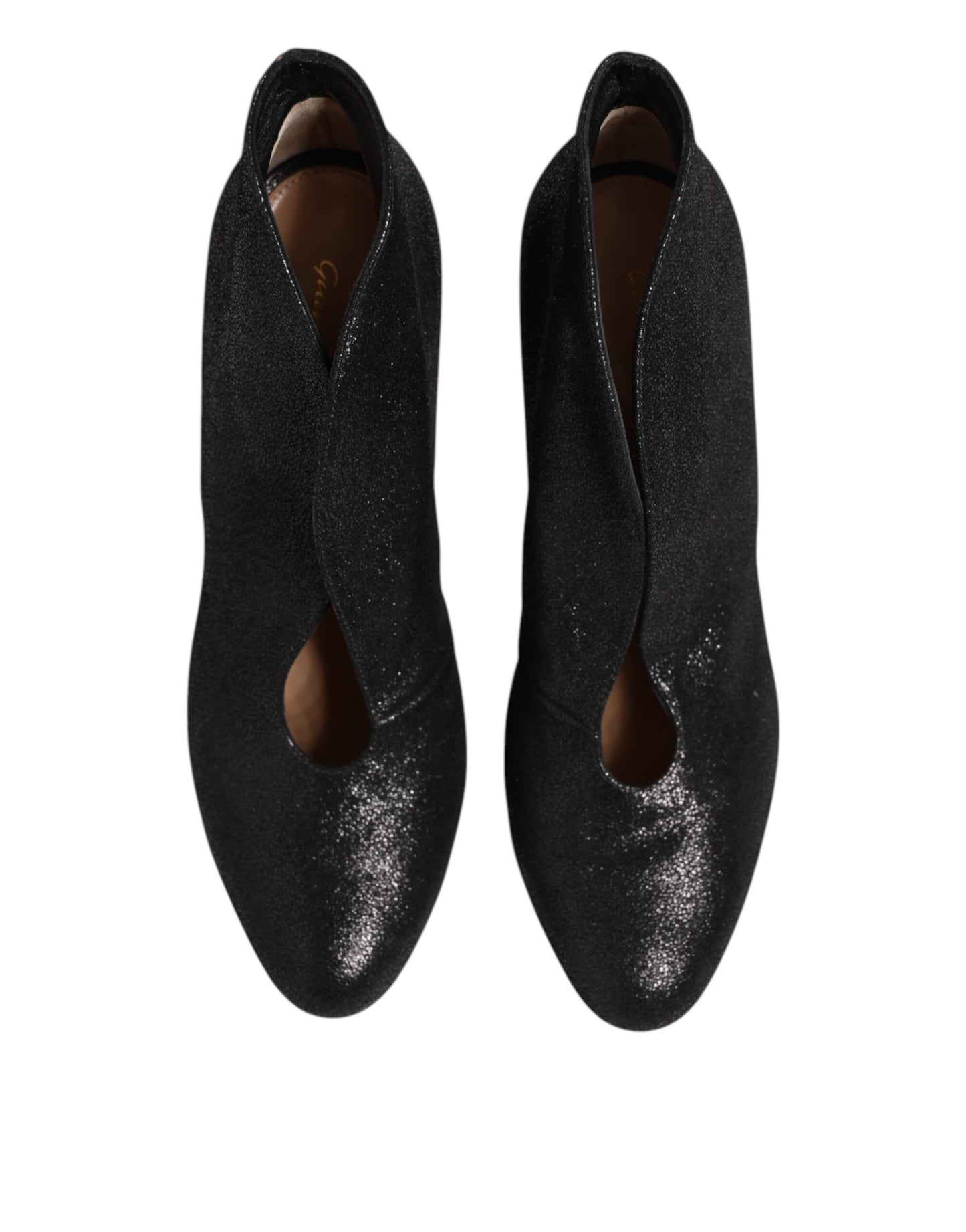 Gianvito Rossi Metallic Schwarz Pumpe Stiletto Heels Schuhe