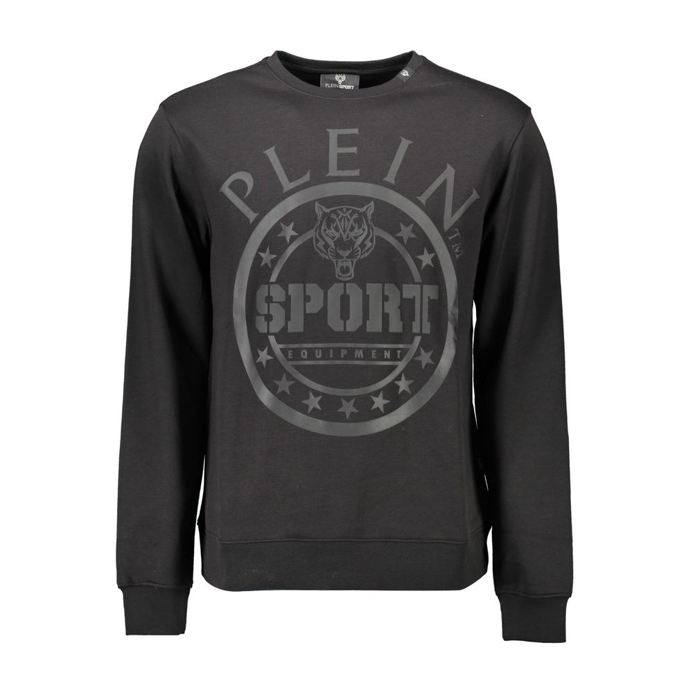 Plein Sport Schwarzer Baumwollpullover für Männer