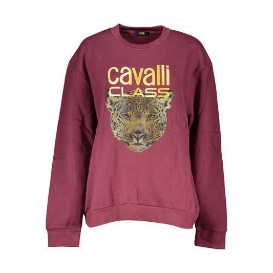 Cavalli Class Lila Baumwolle Frauen Pullover