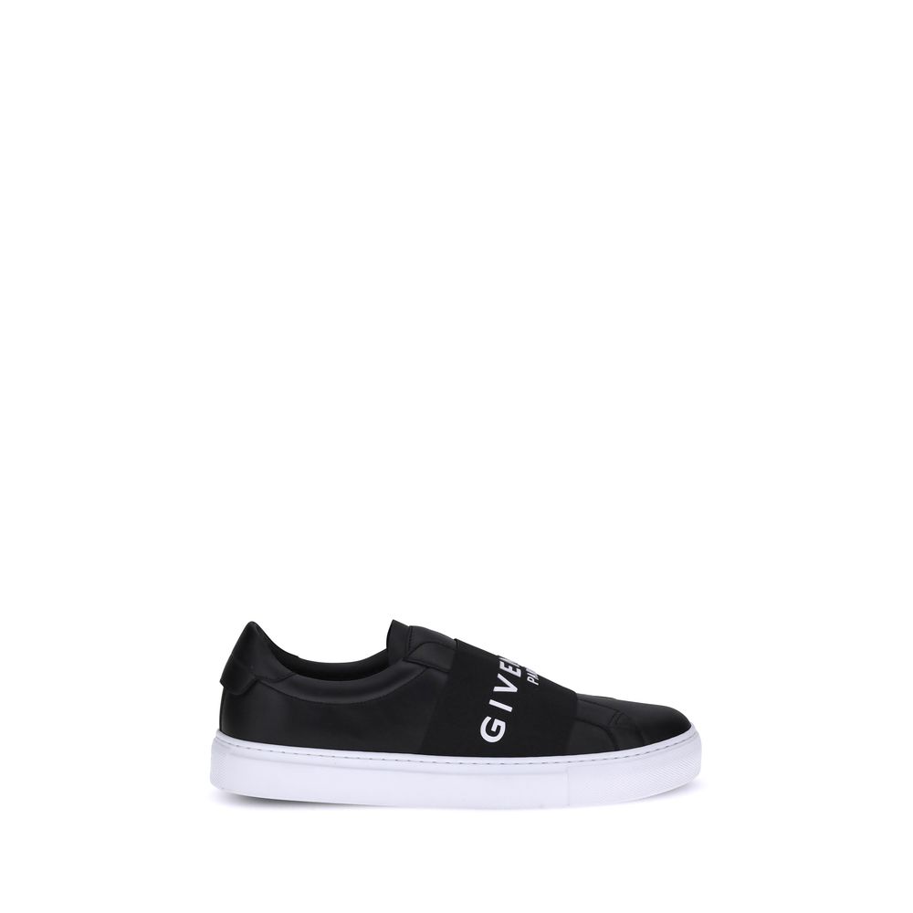 Givenchy Schwarze Low-Top-Sneaker aus Kalbsleder Bos Taurus