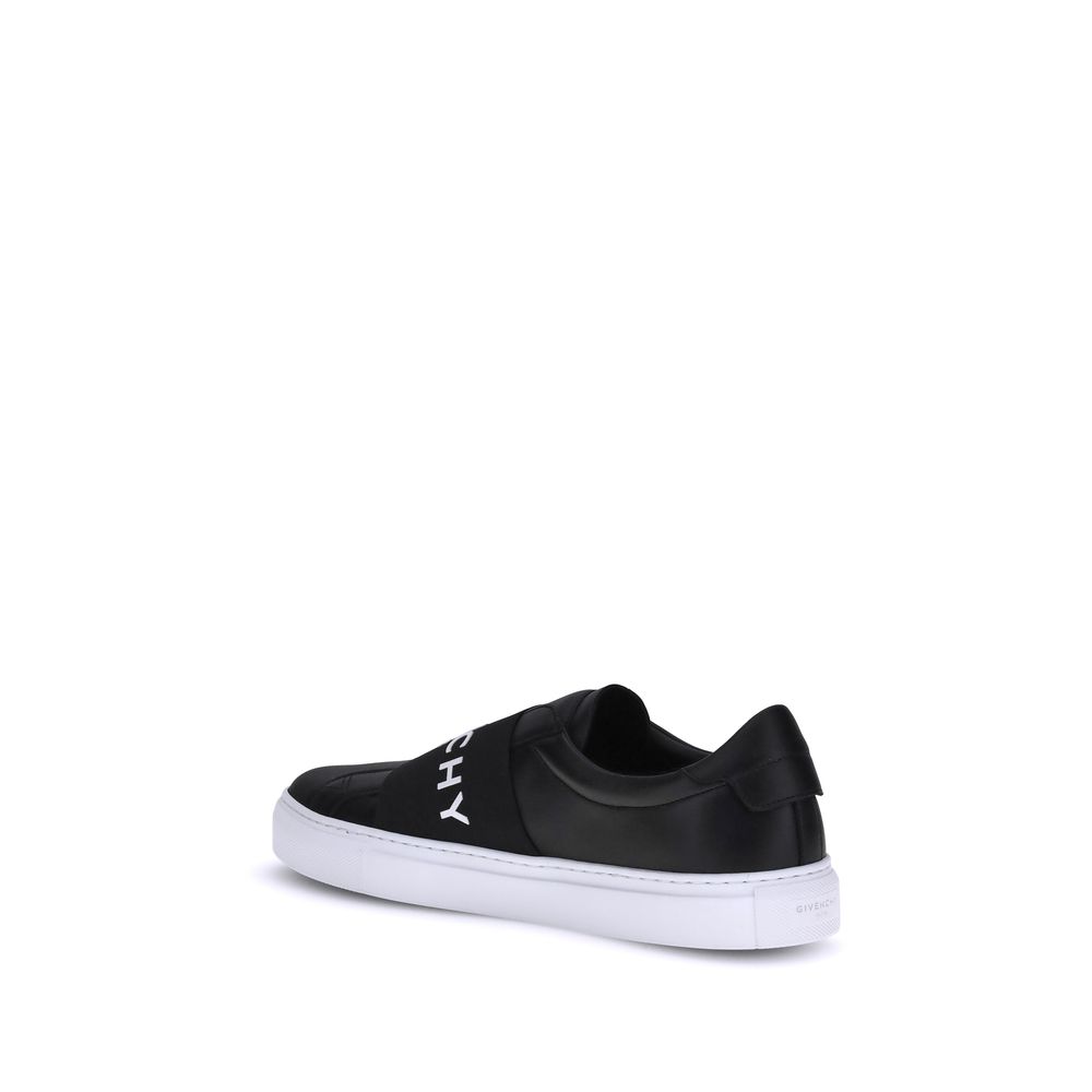 Givenchy Schwarze Low-Top-Sneaker aus Kalbsleder Bos Taurus