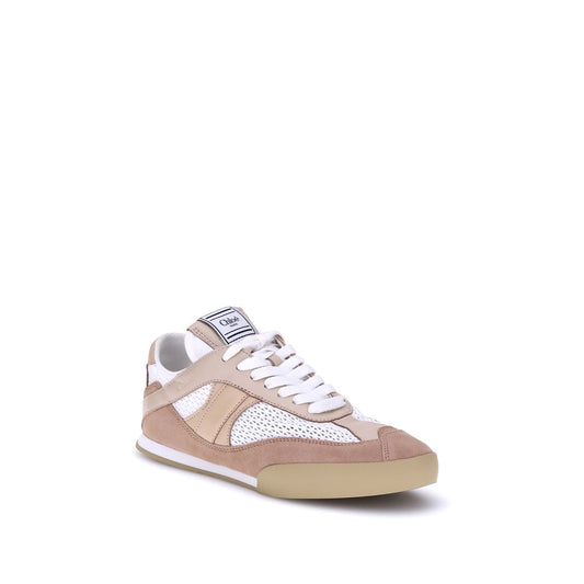 Chloé Beige Sneaker aus Kalbsleder Bos Taurus Low Top